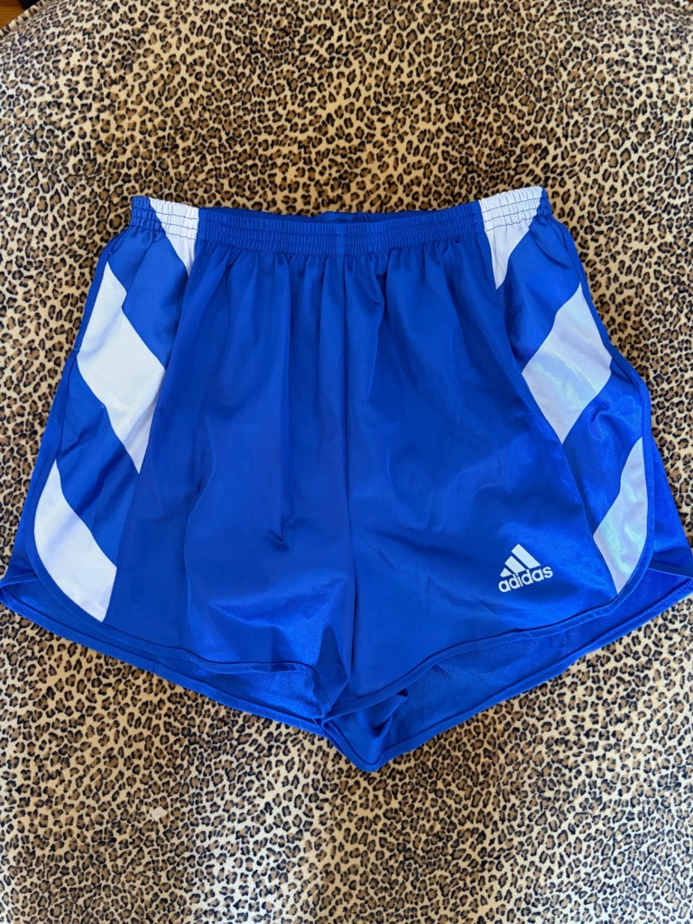 vintage adidas Blue and White Athletic Shorts